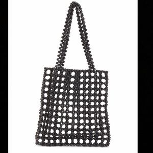 NWT Straw Studios beaded handmade tote